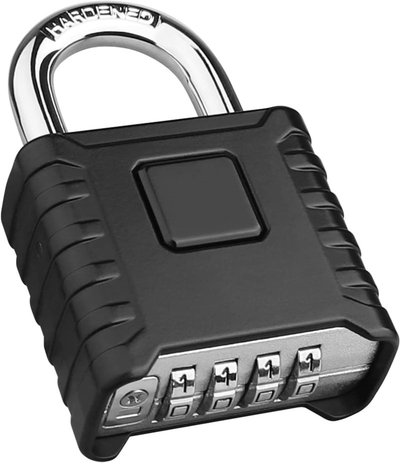 Diyife Heavy Duty Combination Padlock, Large Outdoor Padlock [One-Touch Unlocking] High Security Weatherproof, Design of Hidden Password Suitable for Locker, Home, School, Garage, Gate, Garden - Image 1